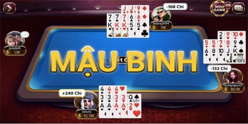 Mậu binh là game bài không thể thiếu tại nhà cái Hello88