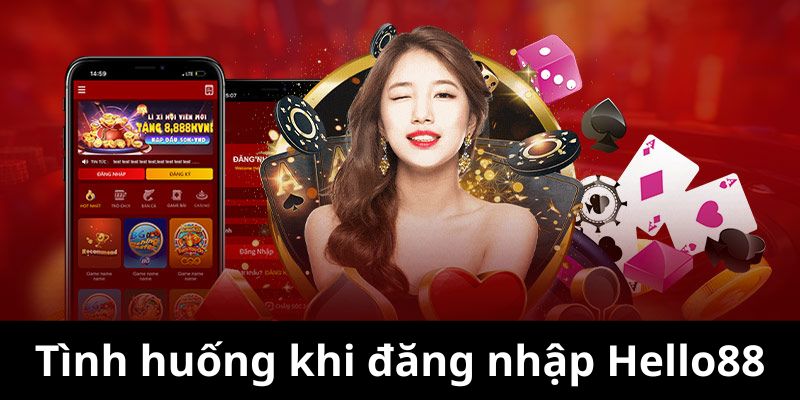 Tình huống gặp phải khi đăng nhập Hello88